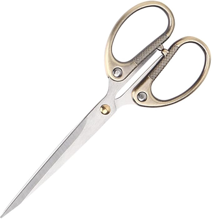 6.3" All Stainless Steel Office Scissors, Ultra Sharp Blade Shears, Sturdy by Aesosor
