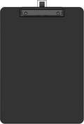 Black Clipboard with Pen Holder, 8.5 x 11 Clip Board by Juvealoe