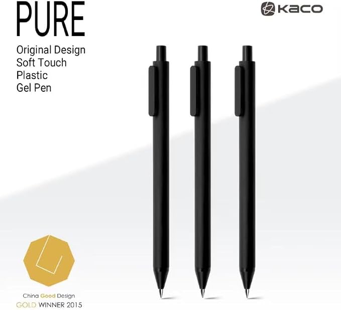 Kaco Gel Pens, 0.5 mm Fine Point, Quick Dry Smooth Writing, Aesthetic Office - Image 2