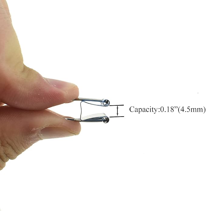 HAHIYO Binder Clips Paper Clamps Spring Steel Sturdy Mini 0.59 inches Width - Image 3