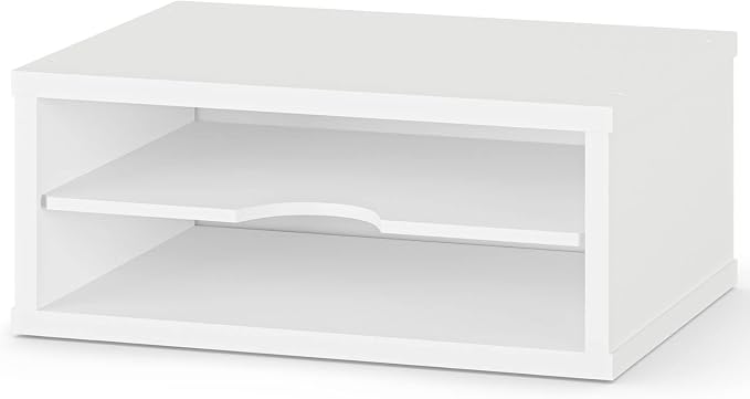 Ballucci File Organizer, 2-Tier Document Paper Sorter, Stackable Wood Desk - Image 9