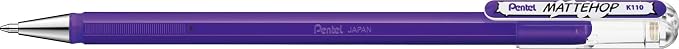 Pentel Mattehop 1.0mm Gel Roller 7pc Wallet - Image 10