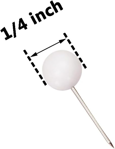 Tupalizy 100PCS 1/4 Inch Small Round Head Map Tacks Pins - Image 8