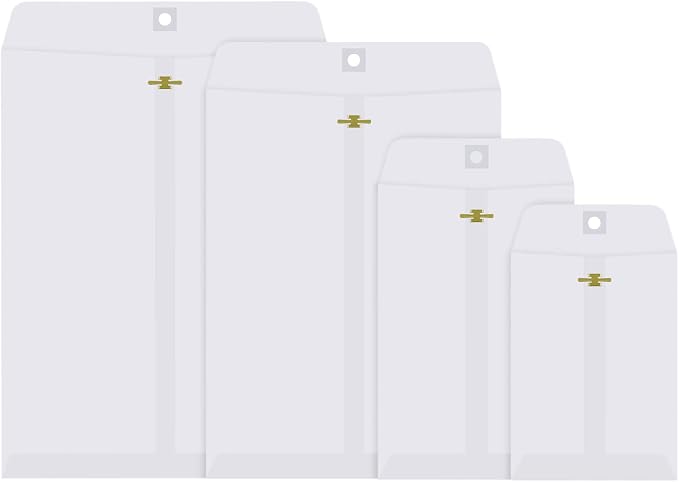 Frienda 4 Sizes Clasp Envelopes Kraft Paper Catalog Clasp Envelope by Frienda