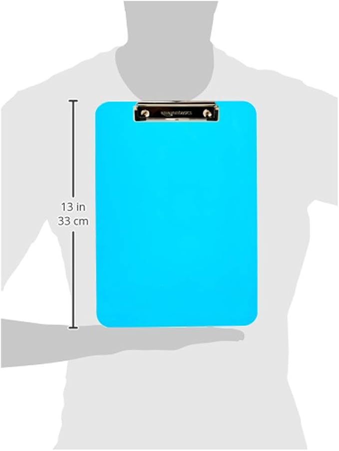 Amazon Basics Colorful, Lightweight Plastic Clipboards, Letter Size - Image 5
