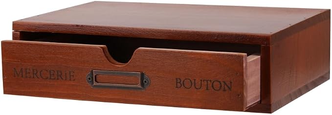 Wooden Storage Box Apothecary Drawers Vintage Wooden Drawers Wood Desktop by Unknown