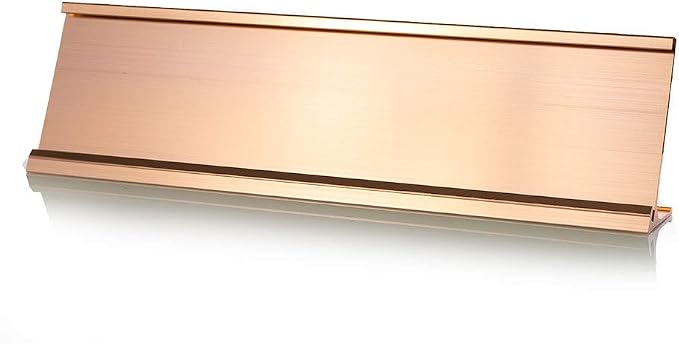 2" x 8" Aluminum Office Desk Nameplate Sign Holder 10 Pack by All+Quality
