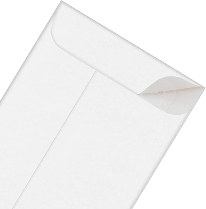 Xxcxpark 500 PCS #7 Coin Envelopes, 3.5 x 6.5 inches White Kraft Envelopes - Image 7