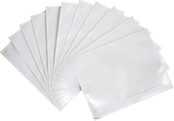 7.5" x 5.5" Clear Self-Adhesive Top Loading Packing List/Shipping Label by FungLam
