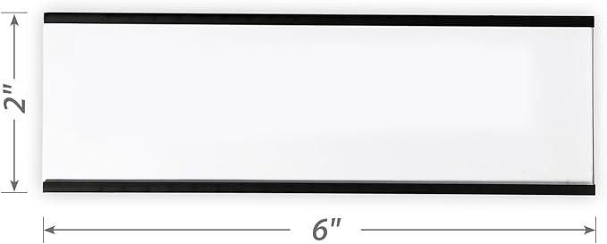 SmartSign Magnetic 'C' Channel Label Holders | 2" x 6" - Image 4