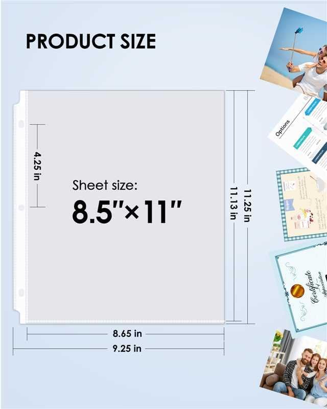 KTRIO Sheet Protectors for 3 Ring Binder 600 Pack, Plastic Sleeves 8.5 x 11 | - Image 7