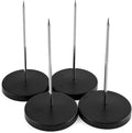 QWORK Desk Receipt Holder, 4 Pack Spike Stick Receipts Check Bill Fork by QWORK