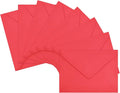 50 Pack Red A7 Envelopes, Christmas New Years Greeting Card Envelopes Self Seal by LIKAJON