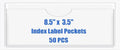 Origin-Joy 50 PCS Self-Adhesive Index Label Pockets by Origin-Joy