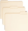 Smead File Folders Letter Size, Reinforced 1/3-Cut Tab, Letter Size, Manila by SMEAD