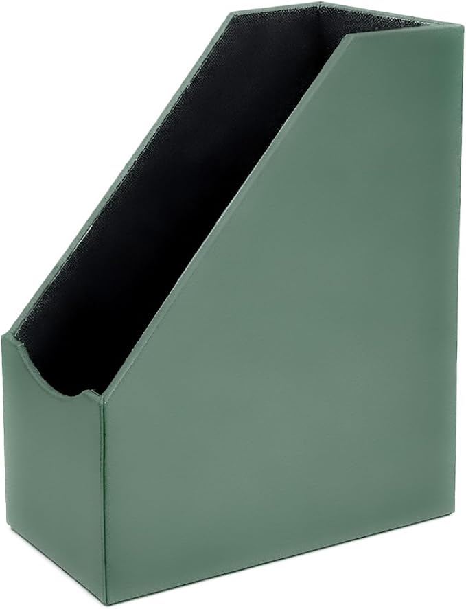 UnionBasic Magazine File Holder, Leatherette Desktop Document Organizer - Image 7