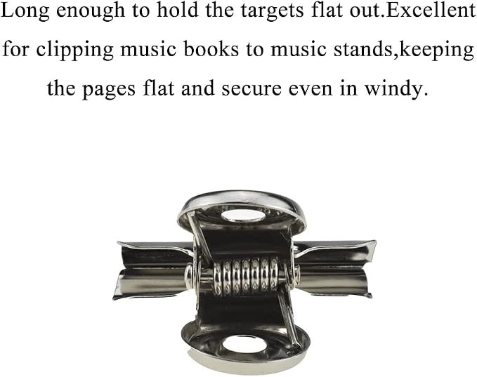 HAHIYO 1.25inch Silver Bulldog Clips Metal File Hinge Binder Clips Clamps Save - Image 4
