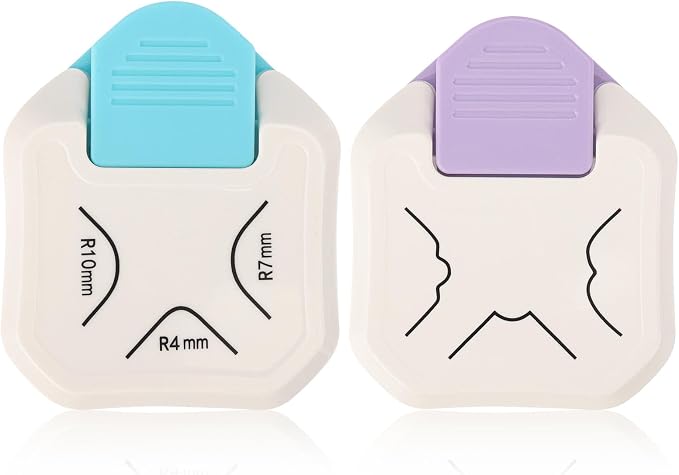 2PCS Paper Corner Rounder, Corner Punch 3 in 1 Corner Cutter by acDesign