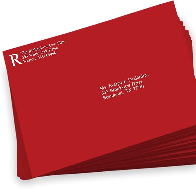 LUXPaper 9 x 12 Booklet Envelopes | Ruby Red | 80lb. Text | 50 Qty - Image 5