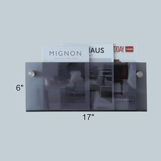 ROYALITA 2-Pack Acrylic Magazine Holder Brochure Holder, Fashion Hanging - Image 3