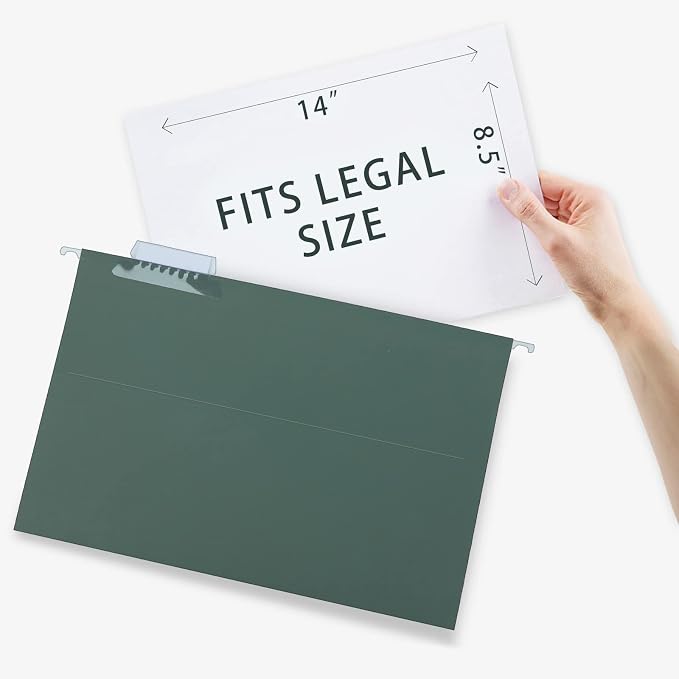 HERKKA Extra Capacity Hanging File Folders, 30 Pack Reinforced Legal Size - Image 3
