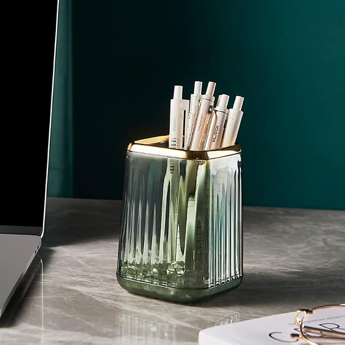 Pen Holder for Desk, Plastic Pencil Holder, Makeup Brushes Cup, Pen Cup Pencil - Image 2
