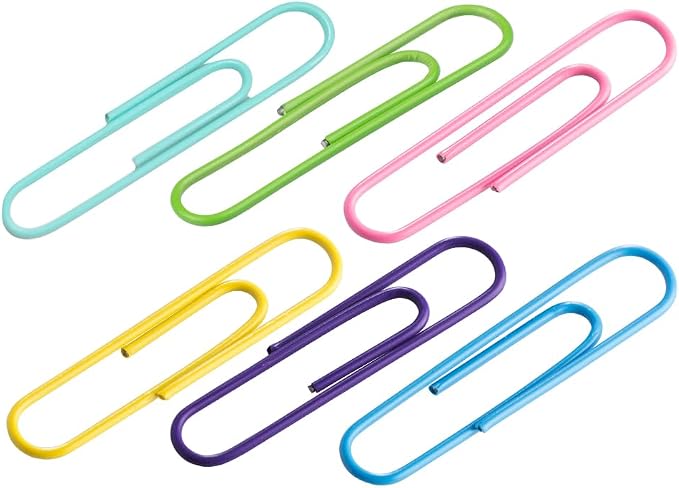 JAM PAPER Colorful Jumbo Paper Clips - Image 3