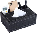 PU Leather Household Office Rectangular Tissue Box Storage Organizer Box | by YUNXIASW