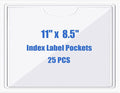 Origin-Joy 25 PCS Self-Adhesive Index Label Pockets by Origin-Joy