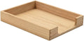 KIRIGEN Wood Letter Tray, Single-Tier Front-Load Desktop Paper Organizer by KIRIGEN