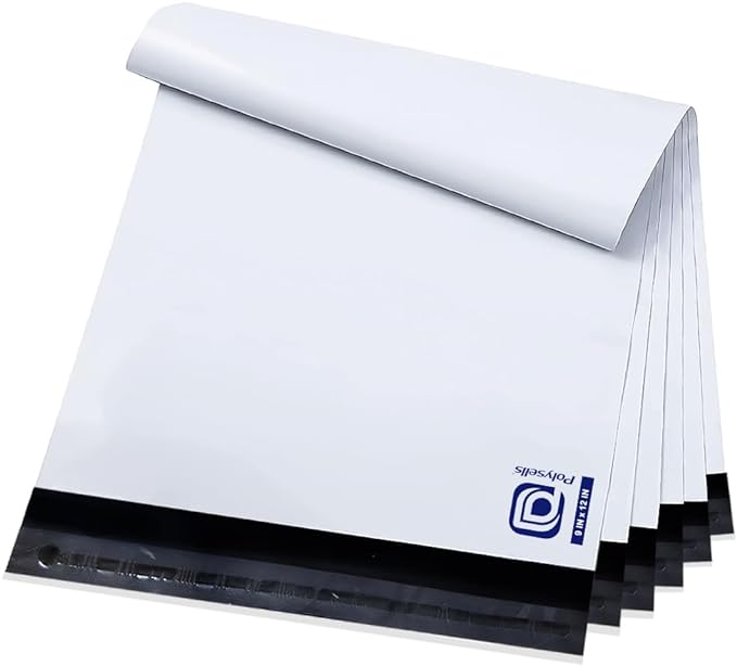 POLYSELLS 200 pcs 9x12 Inches White Poly Mailers Shipping Envelopes, Strong by POLYSELLS