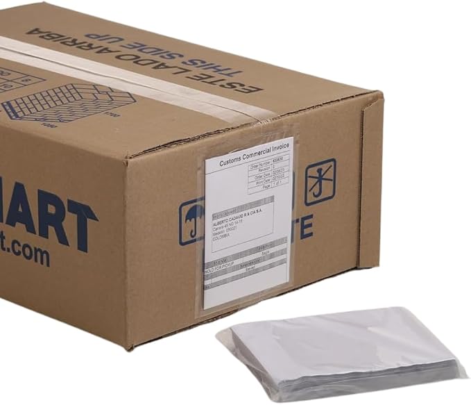 200 Units, 4.5"x5.5" Clear Packing List Shipping Pouches – Heavy Duty by USPACKSMART