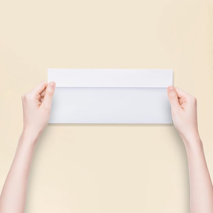 Yeplan 60PCS #10 Envelopes Letter Size Self Seal Business Envelopes No Window - Image 7