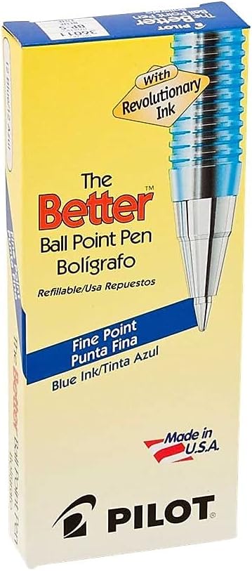 PILOT The Better Ball Point Pen Refillable Ballpoint Stick Pens, Fine Point - Image 5