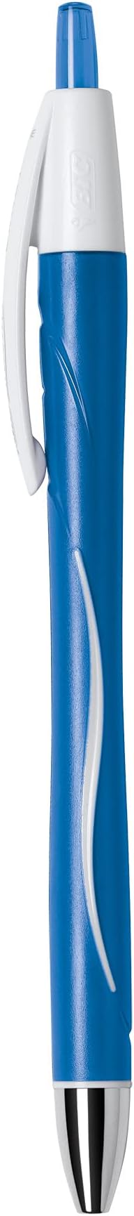 BIC Glide Exact Blue Retractable Ballpoint Pens, Fine Point, 12-Count Pack - Image 5