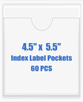 Origin-Joy 60 PCS Self Adhesive Index Card Pockets by Origin-Joy