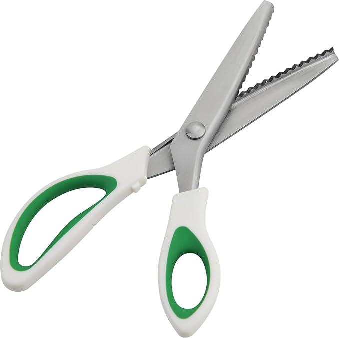 Fri4Free Pinking Shears, Professional Dressmaking Sharp Comfort Grips Scrapbook by Fri4Free