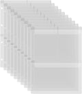 10 Pack A4 Size Plastic Binder Pockets, 4 Holes Waterproof PVC Folders Loose by BAOFALI