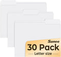SUNEE File Folders, 30 Pack Manilla Folders 8.5 x 11, Colored File Folders Home by SUNEE