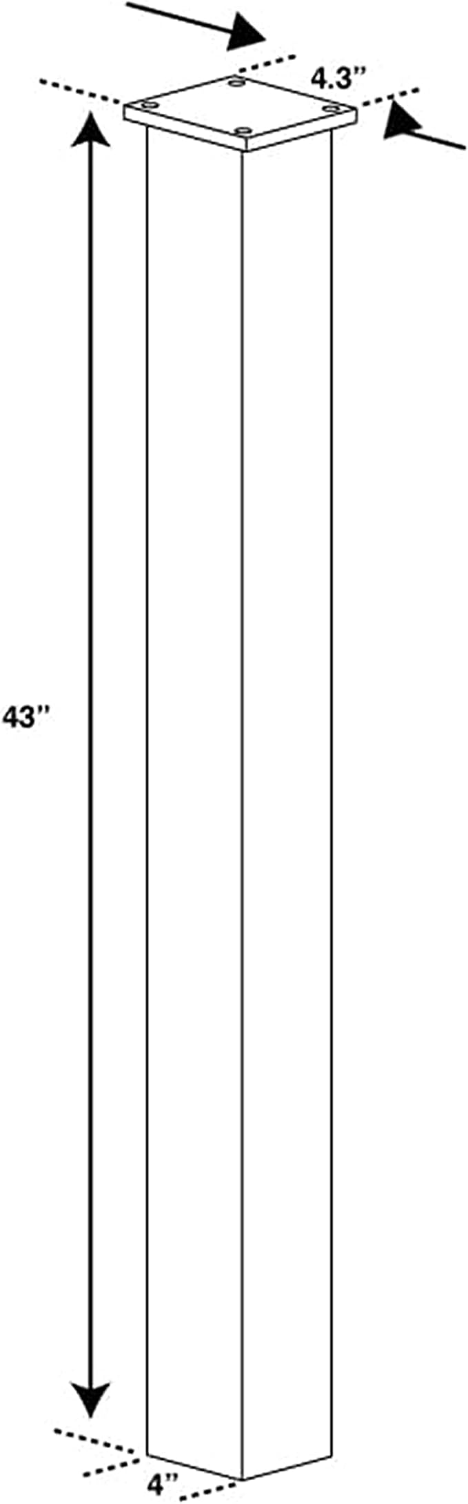 Mail Boss 7125 In-Ground Mounting Post, Alpine White Mailbox - Image 7