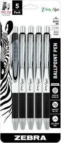 Zebra Pen Z-Grip Flight Retractable Ballpoint Pen, Bold Point 1.2mm, School by ZebraPen