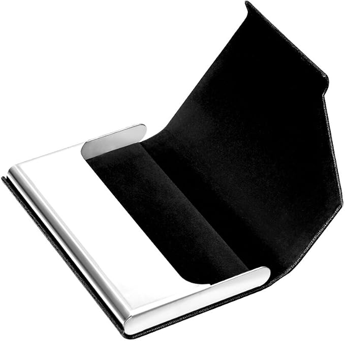 Padike Business Card Holder, Upgraded Leather Business Card Case Pocket Card - Image 7