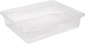 Storex Flat Storage Tray, Letter Size, Unbreakable Clear by Storex