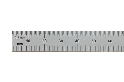 PEC Tools 6"/150mm Flexible Metal Ruler, High-Quality Machinist Ruler, Satin - Image 2