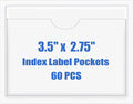 Origin-Joy 60 PCS Self Adhesive Index Card Pockets by Origin-Joy