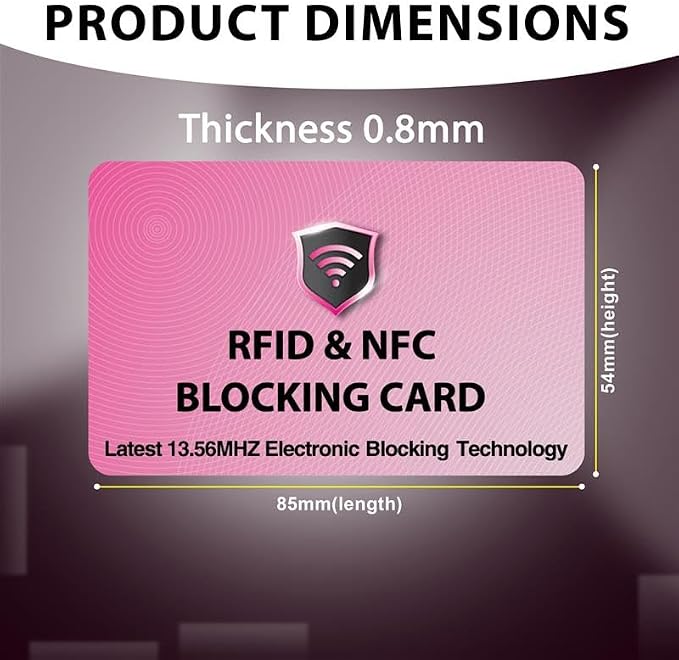 SaiTech IT 5 Pack RFID Blocking Cards Protect Your Entire Wallet, and Cards - Image 2
