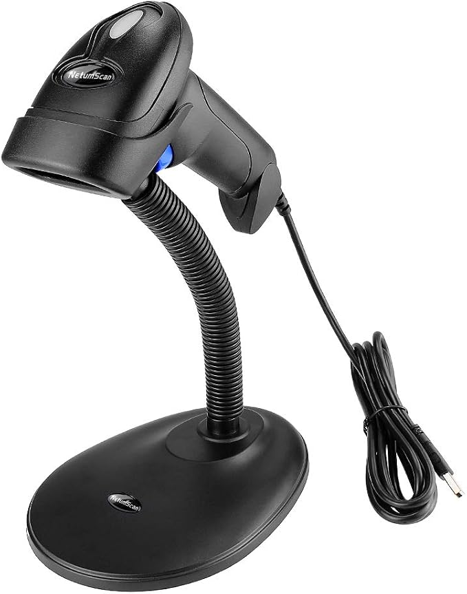 Handheld USB QR Barcode Scanner, NetumScan Wired Automatic 1D 2D Image Bar Code by NetumScan