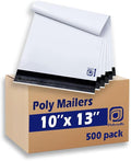 POLYSELLS 500 Pack 10x13 Inch Poly Mailers Shipping Envelopes, Strong Adhesive by POLYSELLS