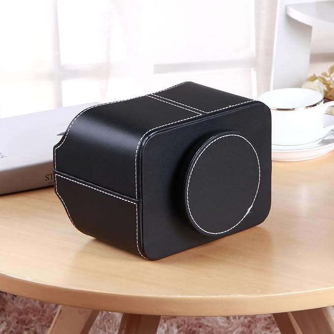 Remote Control Holder 360 Degrees Rotatable Desk Stationery Supply Organizer PU - Image 4