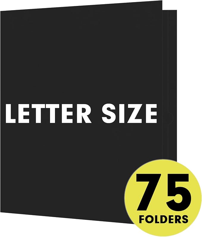 Two Pocket Folders, RAZCC 75 Pack 2 Pocket Folders Fit Letter Size Paper - Image 4